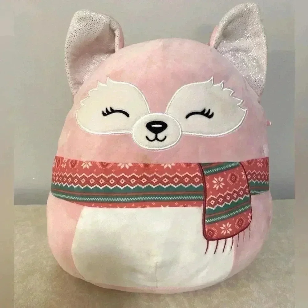 Squishmallow Rhiannon the Pink Fox-2022 ‎ Official Kellytoy Plush